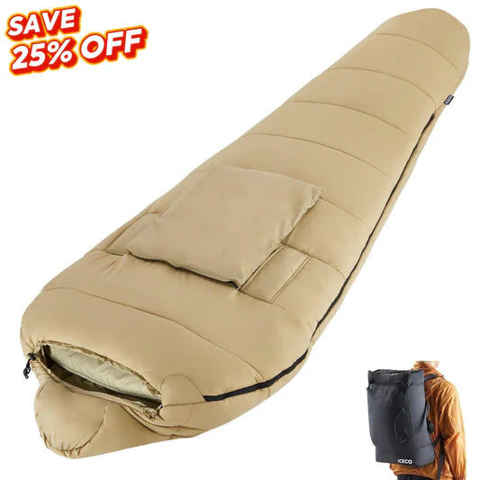 ICECO | 10°F Sleeping Bags for Adults Warm Camping Sleeping Bag