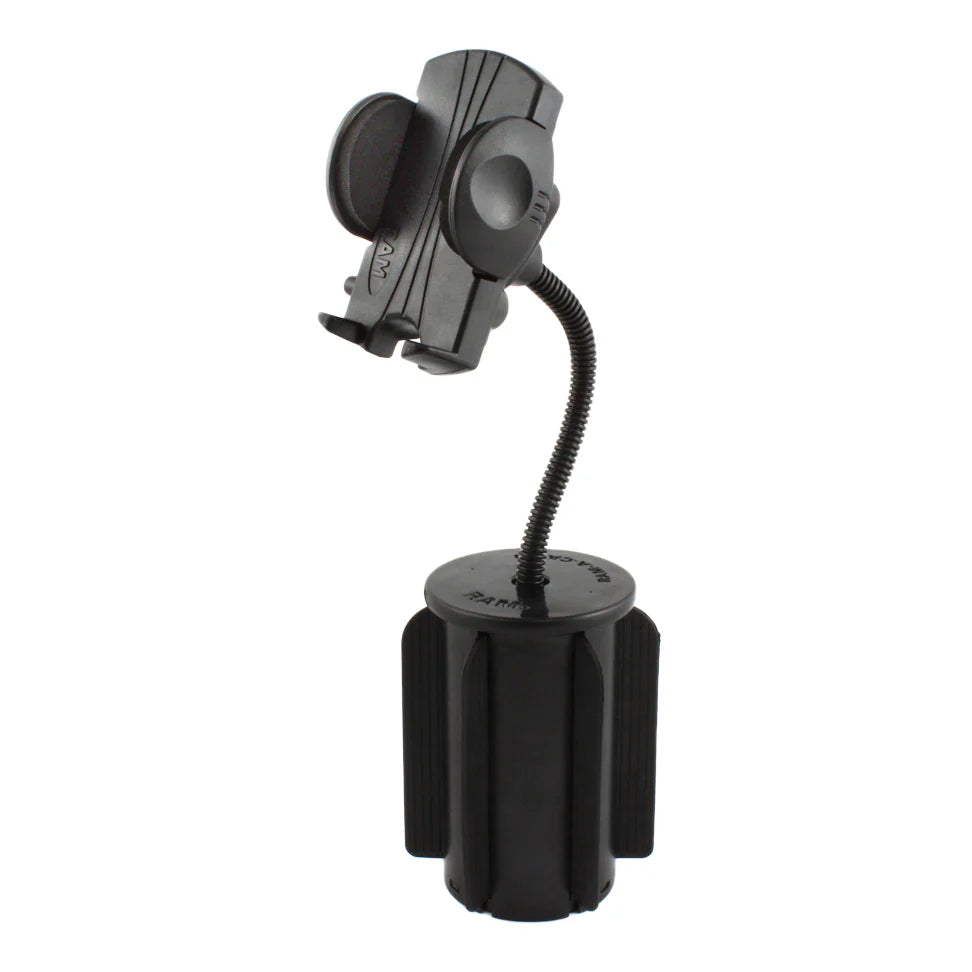 RAM MOUNTS | RAM-A-CAN II Cup Holder Mount with Universal Phone Holder