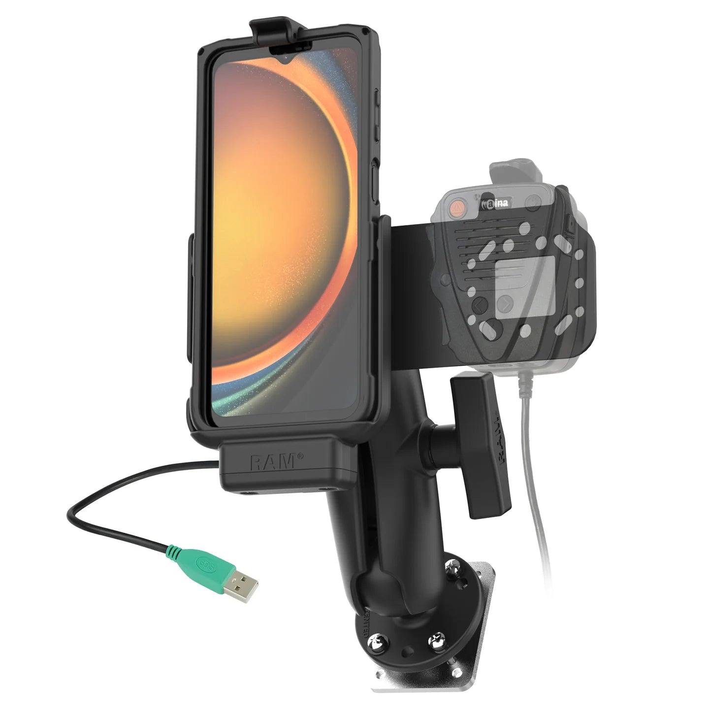 RAM MOUNTS | RAM Aina PTT Voice Responder Bundle for Samsung XCover7 Pro & 6 Pro