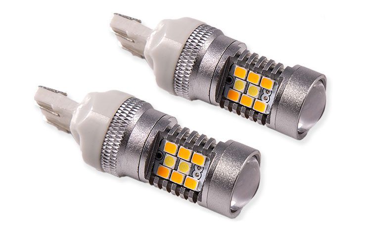 DIODE DYNAMICS | 7443 HP24 Switchback Dual-Color Turn Signal LED Bulbs