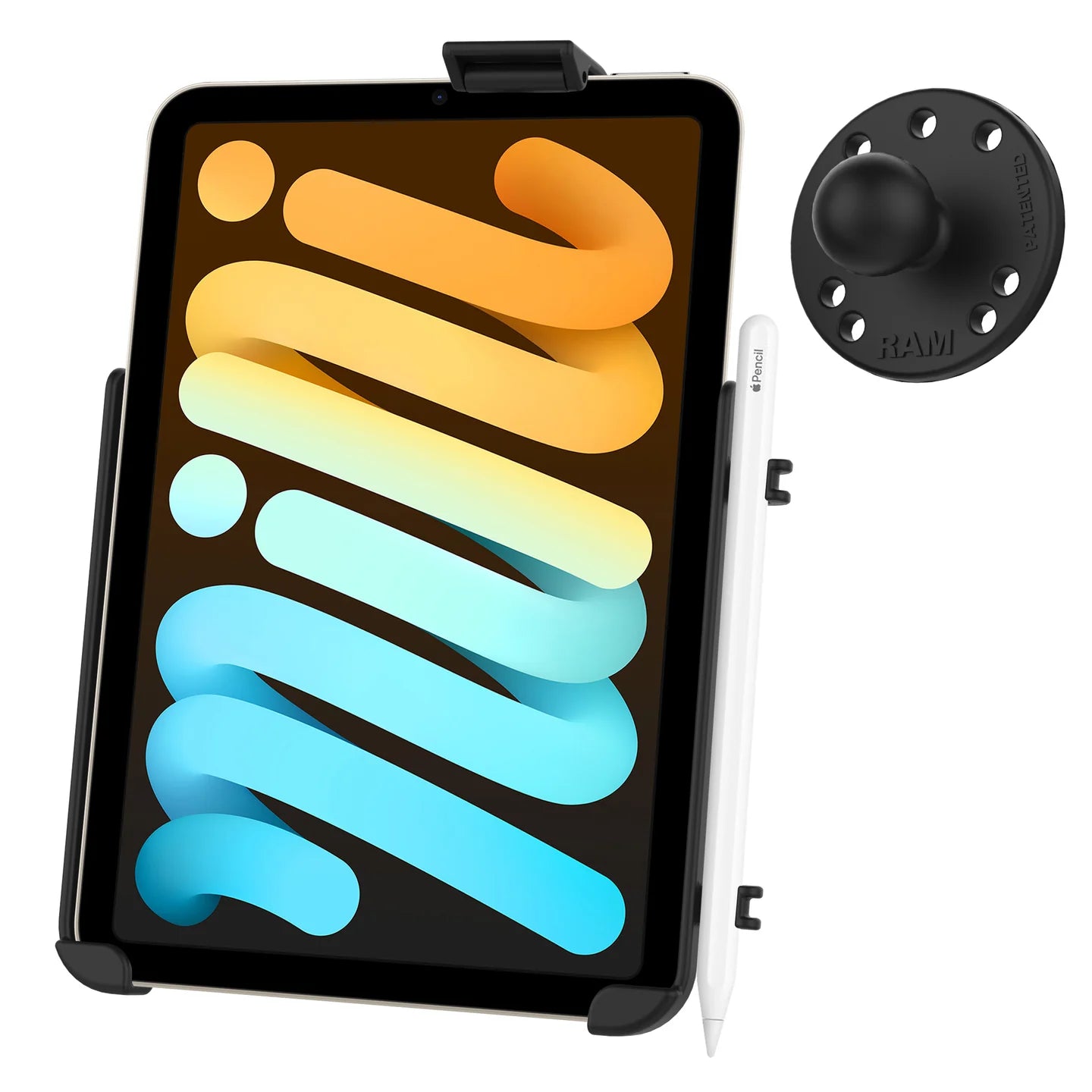 RAM MOUNTS | RAM EZ-Roll'r Cradle with Ball for Apple iPad mini (A17 Pro) & mini 6