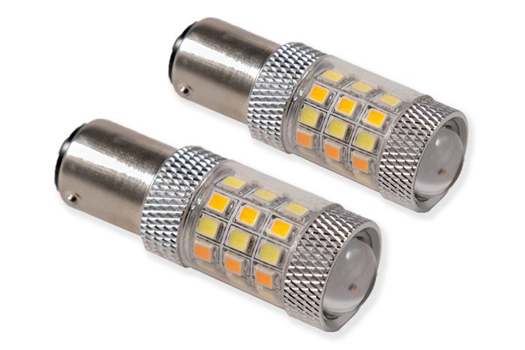 DIODE DYNAMICS | 1157 HP24 Switchback Dual-Color Turn Signal LED Bulbs