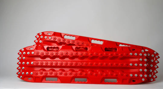 ACTIONTRAX | Metal Teeth Recovery Boards Red (Pair) - Extreme Traction Mats
