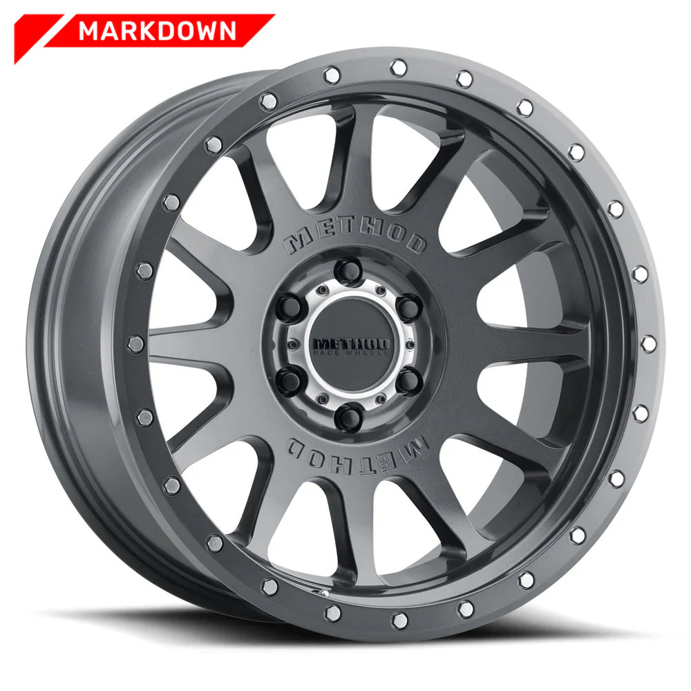 METHOD RACE WHEELS | 605 Markdown NV Gloss Titanium Standard Single Wheel (MR60521016824N)