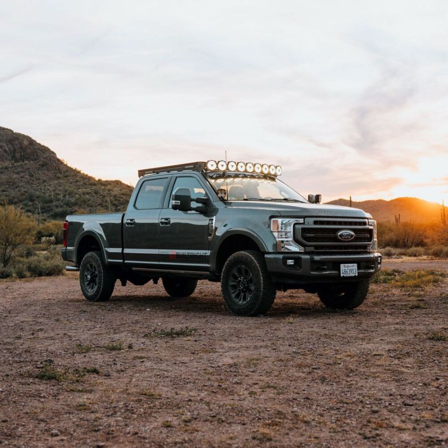 KC HILITES | Platform One Roof Rack with 360° Lighting - Ford Super Duty (2017-2025) (AK-92309)