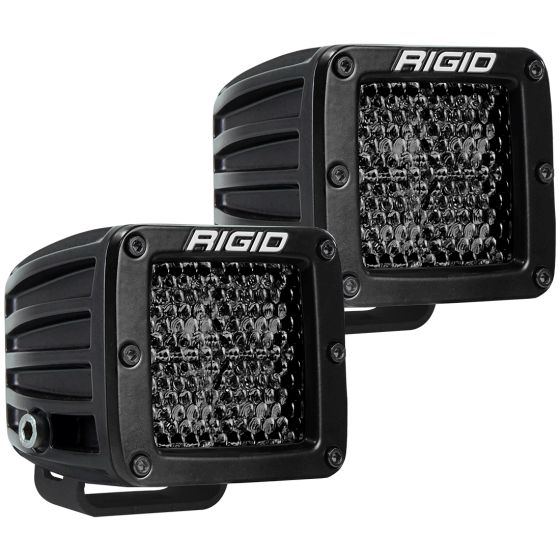 RIGID INDUSTRIES | D-Series Pro Spot Diffused Midnight Surface Mount | Pair (202513BLK)