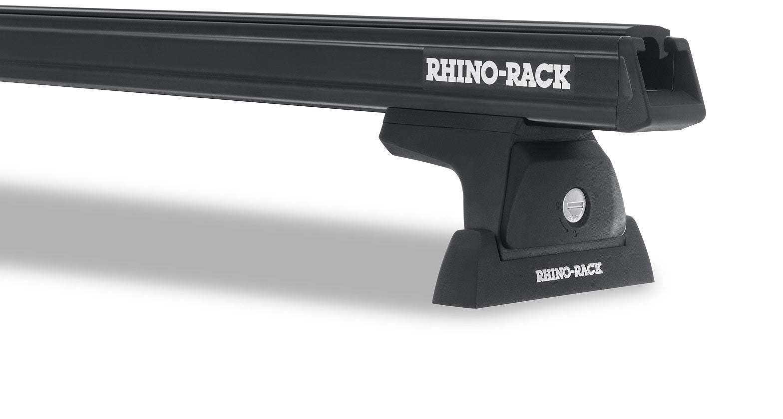 RHINO RACK | Heavy Duty RLT600 Ditch Mount Black 2 Bar Roof Rack (JA8416)