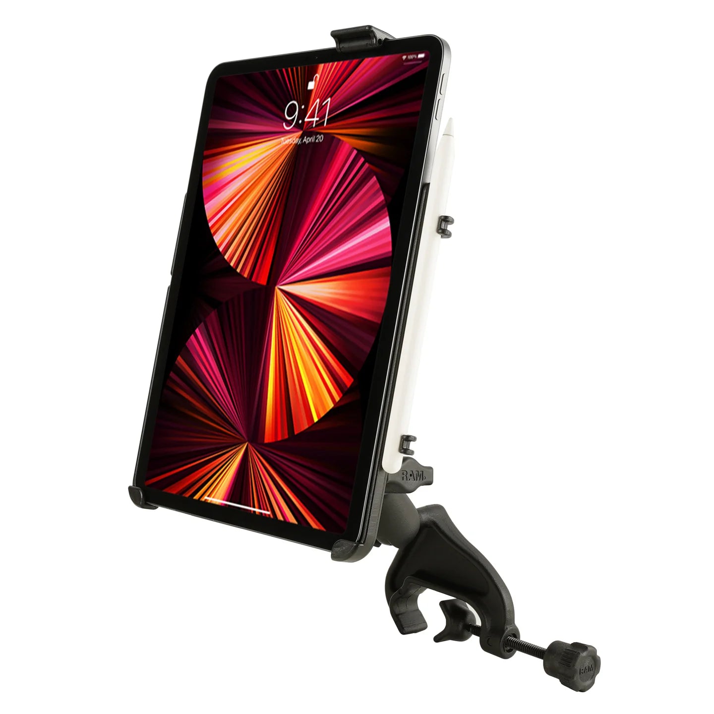 RAM MOUNTS | RAM Yoke Clamp Mount for iPad Pro 11" 1-4 Gen, Air 4, 5 & 11" (M2 & M3)
