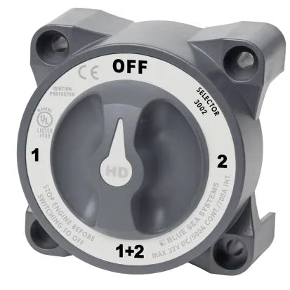 BLUE SEA SYSTEMS | Heavy Duty Battery Selector Switch - 4 Positions 500A (171533)