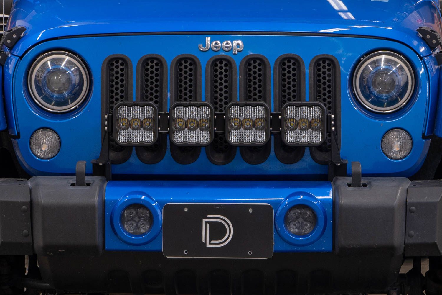 DIODE DYNAMICS | Jeep JK Wrangler 2007-2018 SS5 Grille CrossLink Lightbar Kit