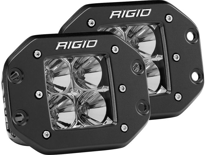 RIGID INDUSTRIES | D-Series Pro Flood Flush Mount Black 2 Lights (212113)