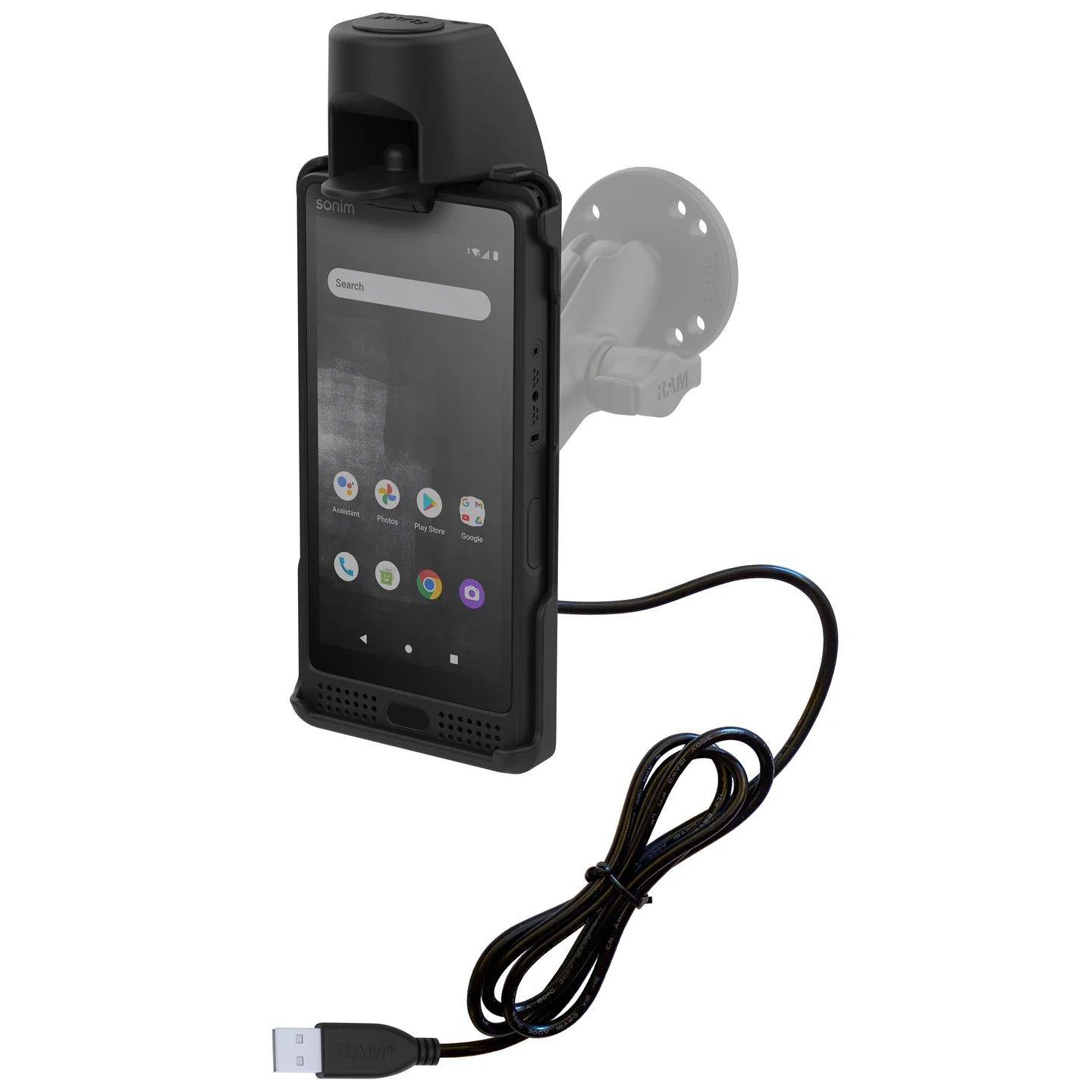 RAM MOUNTS | RAM EZ-Roll'r Powered Dock for Sonim XP10
