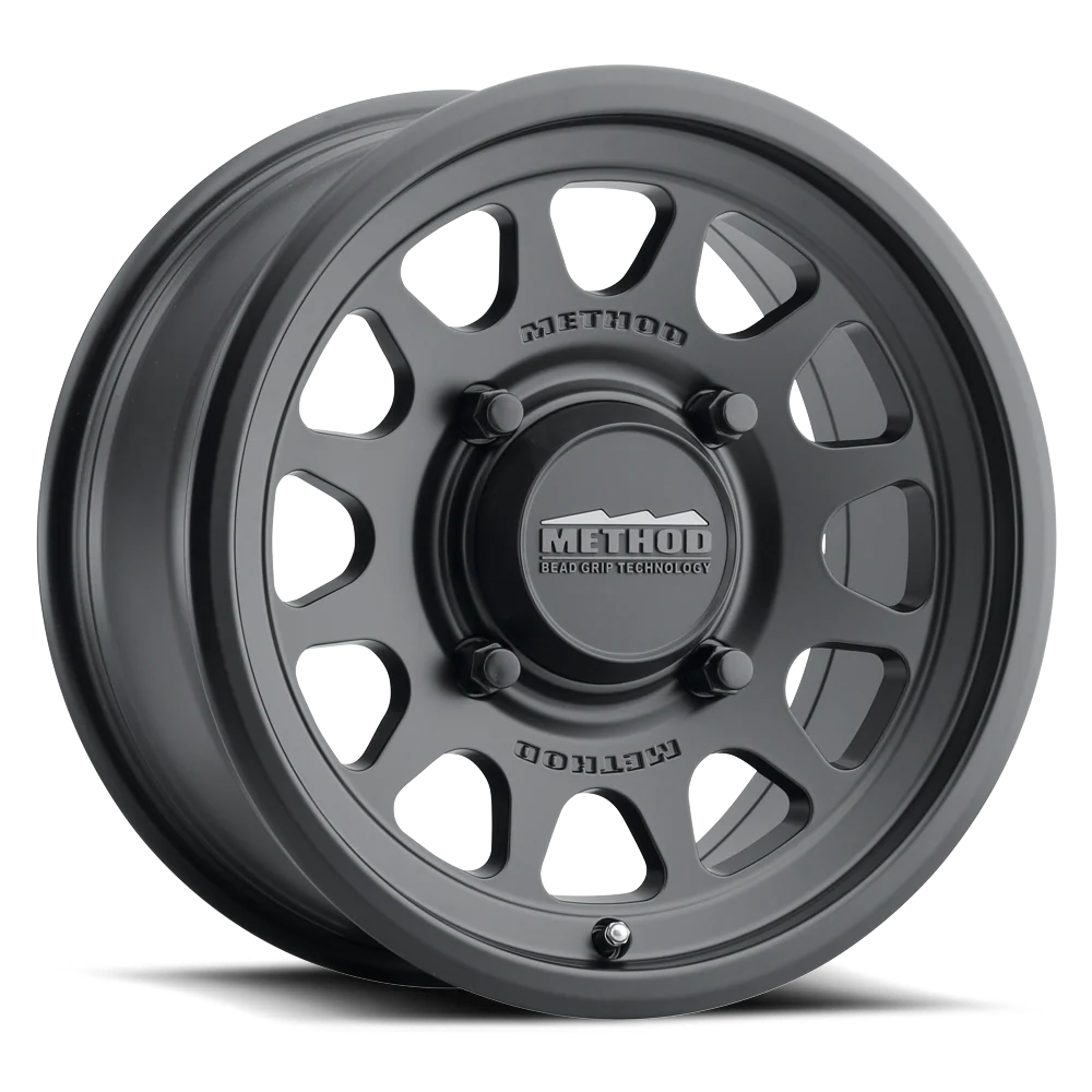 METHOD RACE WHEELS | 414 UTV Bead Grip Matte Black Single Wheel (MR41457012543)