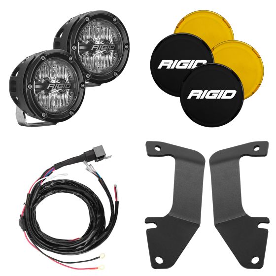 RIGID INDUSTRIES | Tundra 2nd Gen 2014-2021 A-Pillar Light Kit, Includes 4 INCH 360-Series Drive (46706)