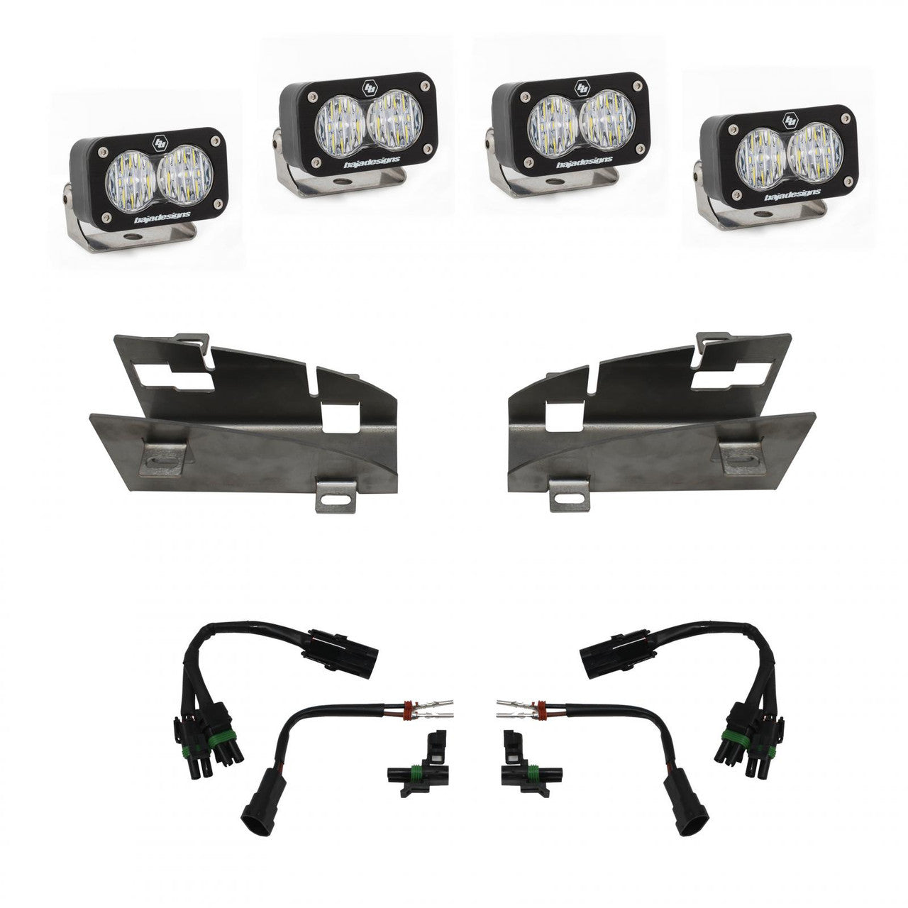 BAJA DESIGNS | RAM 1500 Rebel 2019-2024 1500 TRX 2021-2024 S2 Sport Dual Fog Pocket Light Kit (448024)