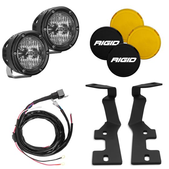 RIGID INDUSTRIES | Dodge RAM 1500 2019-25 and TRX 2019-25 A-Pillar 4 Inch 360-Series Led Light Kit (46718)