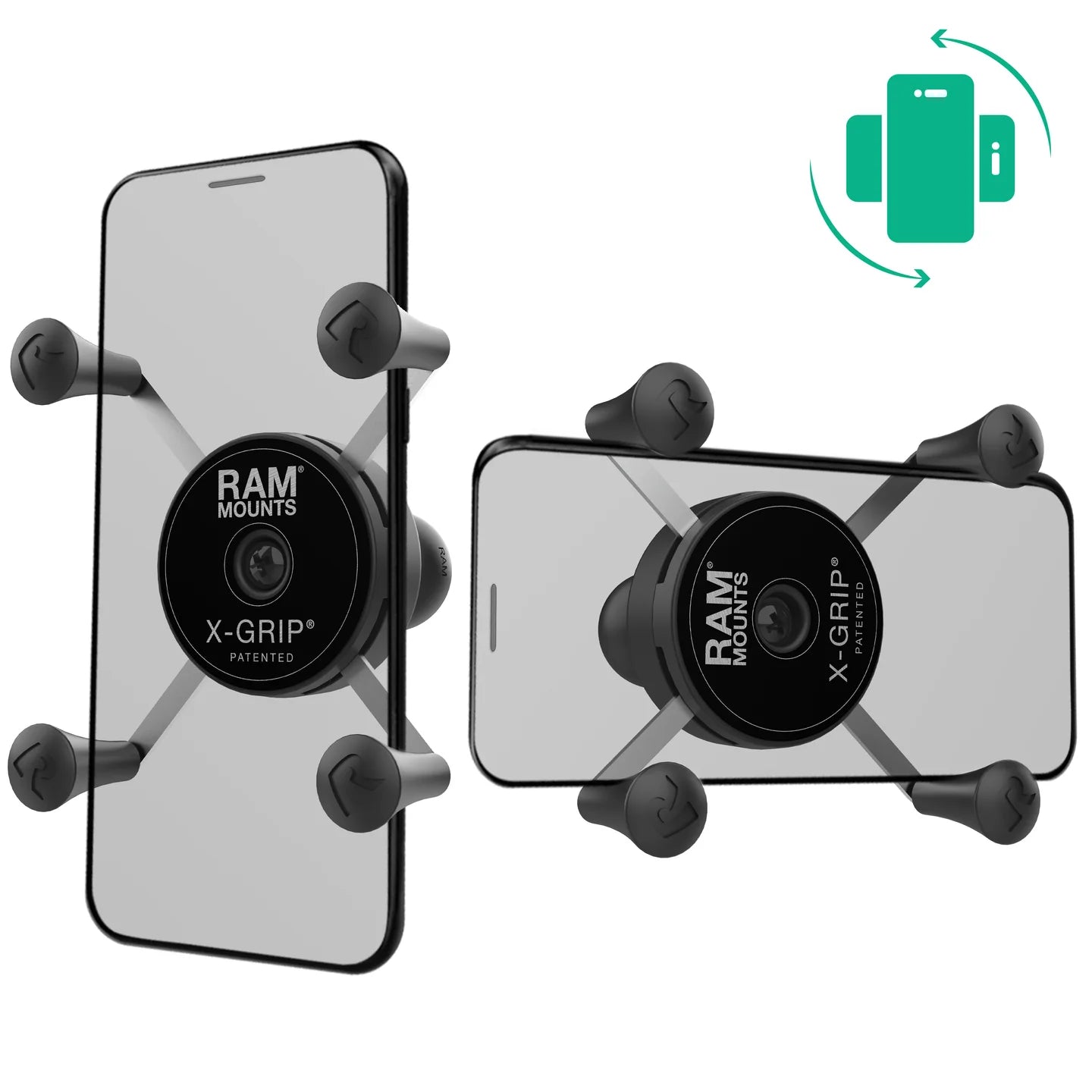 RAM MOUNTS | RAM Rotating X-Grip Phone Holder with Ball - B Size