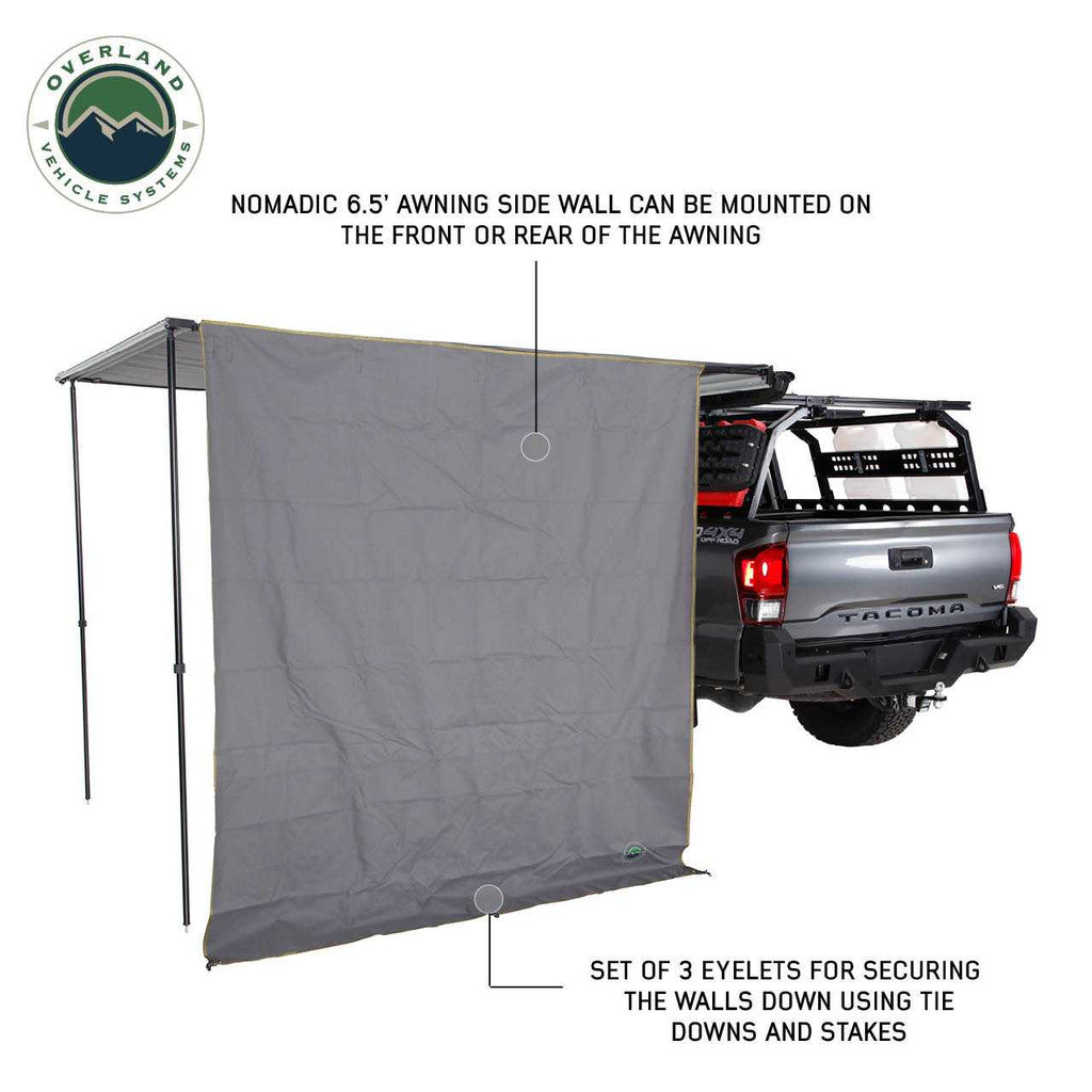 OVERLAND VEHICLE SYSTEMS | Nomadic 6.5’ Awning Side Shade Wall (18089910)