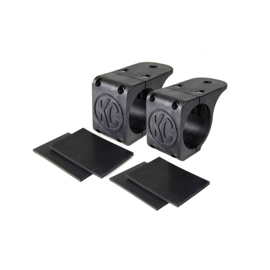 KC HILITES | KC Universal Tube Clamp Light Mount Bracket Set for .75" to 3.0" Round Light Bars