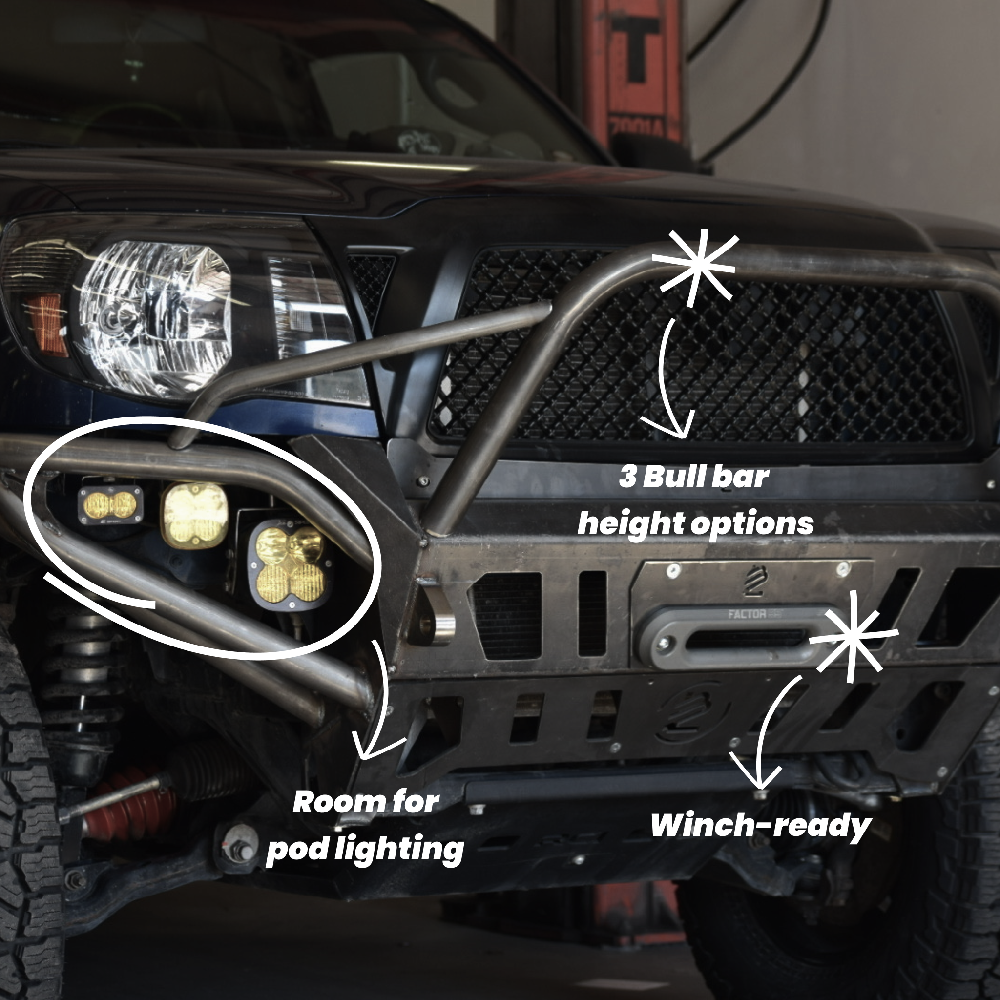 LIL B's FABRICATION | Tacoma 2nd Gen 2005-2011 Hybrid Front Bumper