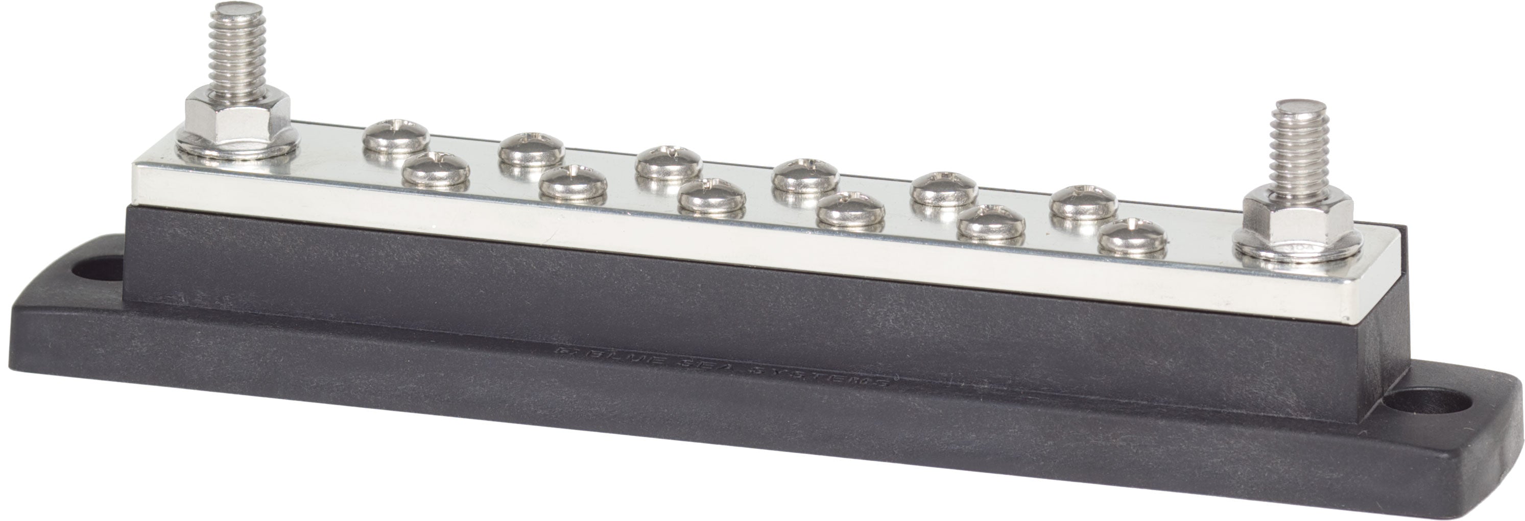 BLUE SEA SYSTEMS | MaxiBus 250A BusBar Two 5/16"18 Studs and Twelve 10-24 Screws (2105)