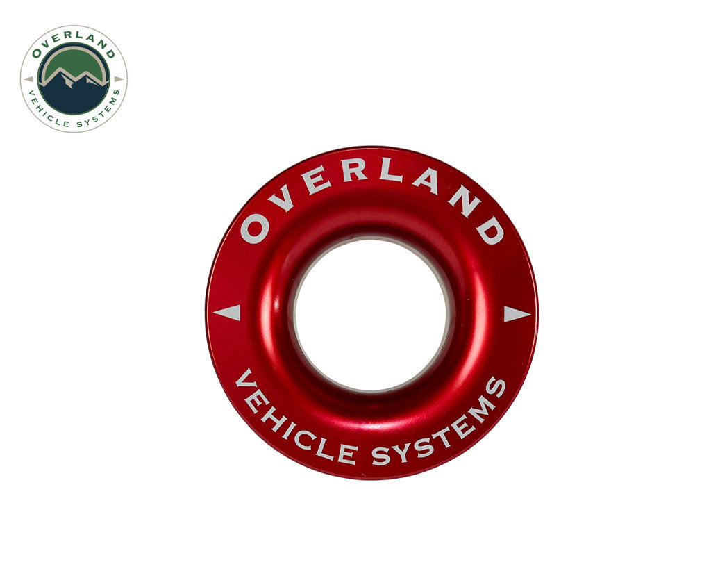 OVERLAND VEHICLE SYSTEMS | Recovery Ring 2.5" 10,000 lb. Red With Storage Bag (19240005)