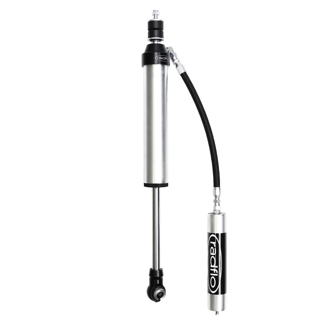 RADFLO SUSPENSION TECHNOLOGY | 4Runner 6th Gen (2025 - Present) & Land Cruiser 250 Series (2024 - Present) & Lexus GX 550 (2024 - Present) Rear Shock Remote Reservoir And High Low Compression Adjuster 2.5 / 0-2″ Lift (6ST-R22-0Z)
