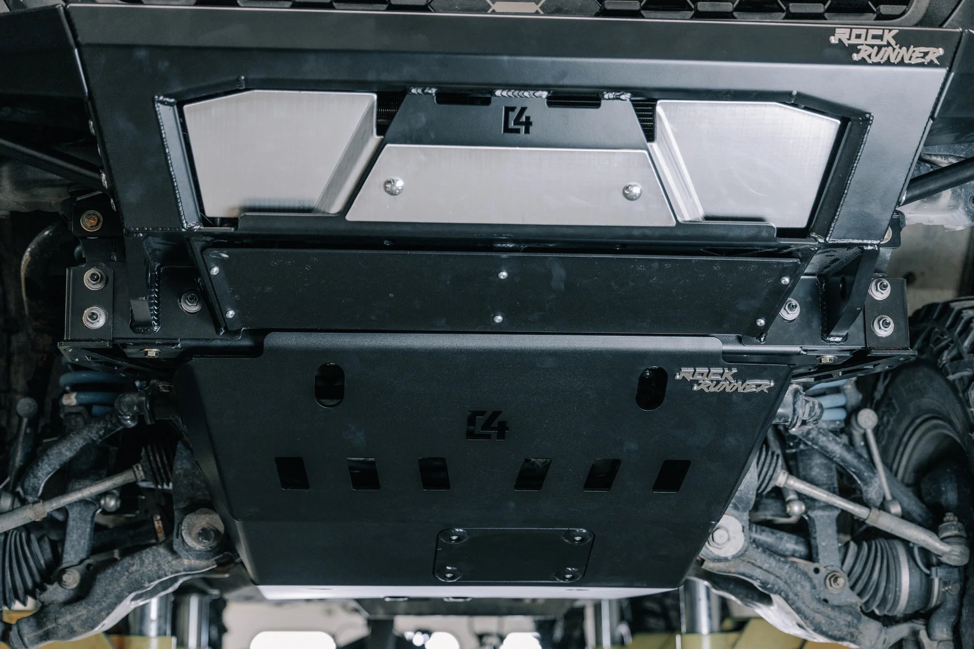 C4 FABRICATION | Tacoma 3rd Gen 2016-2023 Rock Runner Front Skid Plate w/Cross Member Delete