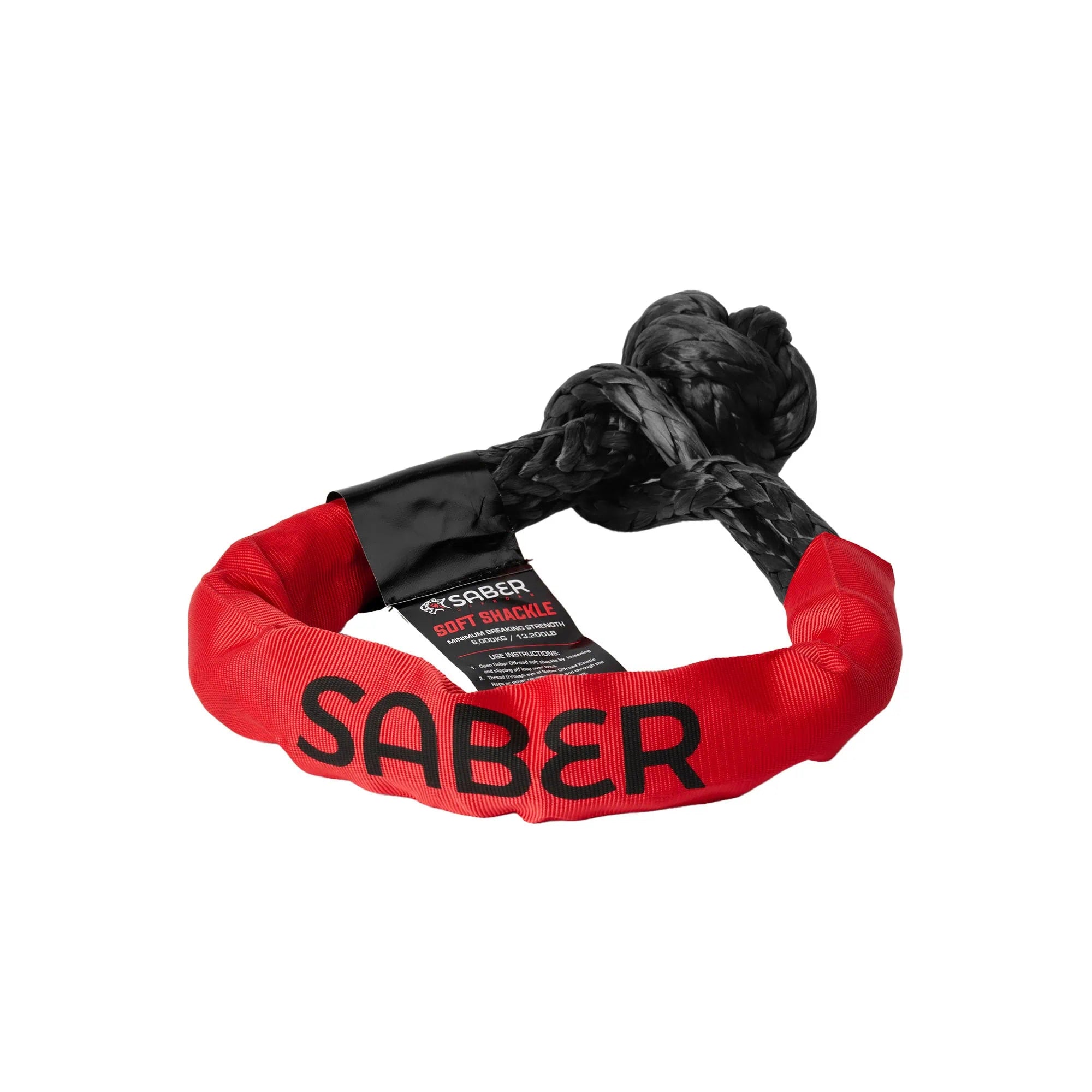 SABER OFFROAD | 6,000kg Soft Shackle with Protective Sheath (SBR-6KSSB)