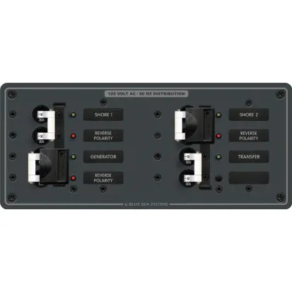 BLUE SEA SYSTEMS | Circuit Breaker Panel 3 Sources Selector/AC Main (183564)