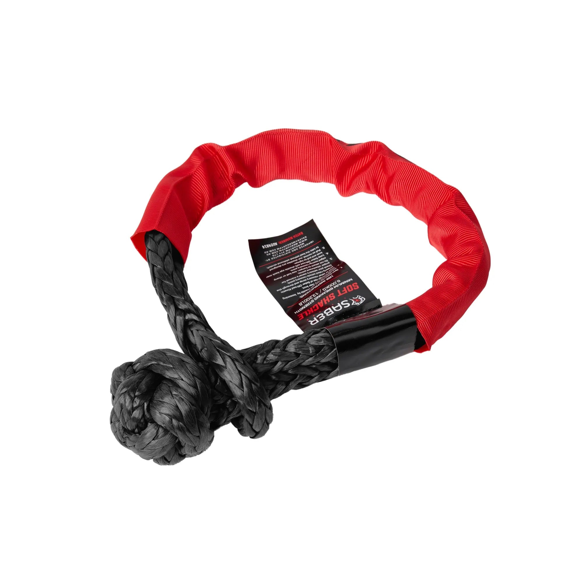 SABER OFFROAD | 6,000kg Soft Shackle with Protective Sheath (SBR-6KSSB)