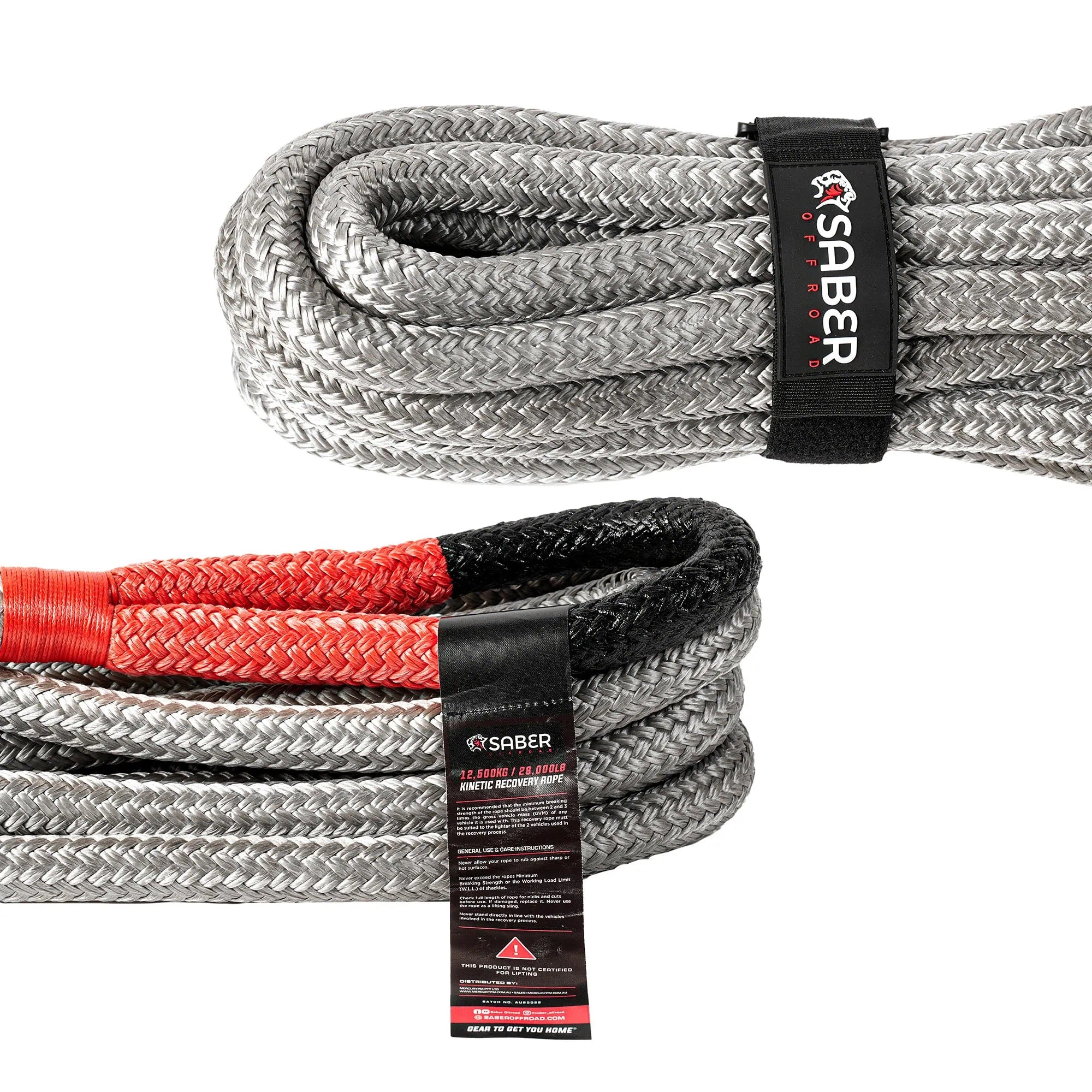 SABER OFFROAD | 12,500KG Kinetic Recovery Rope (SBR-12KRR)