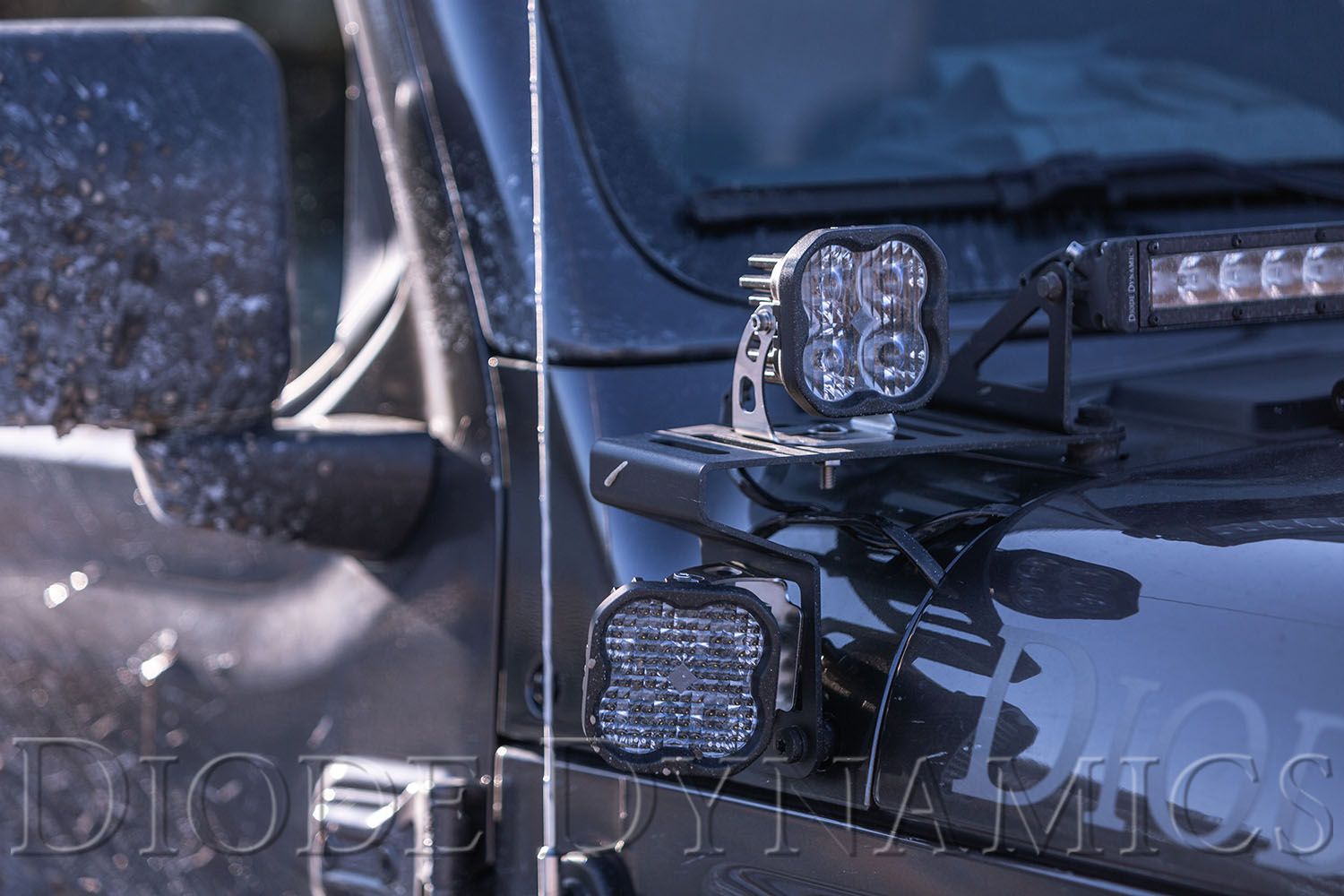 DIODE DYNAMICS | Jeep JL Wrangler 2018-2023 Cowl Mount LED Brackets