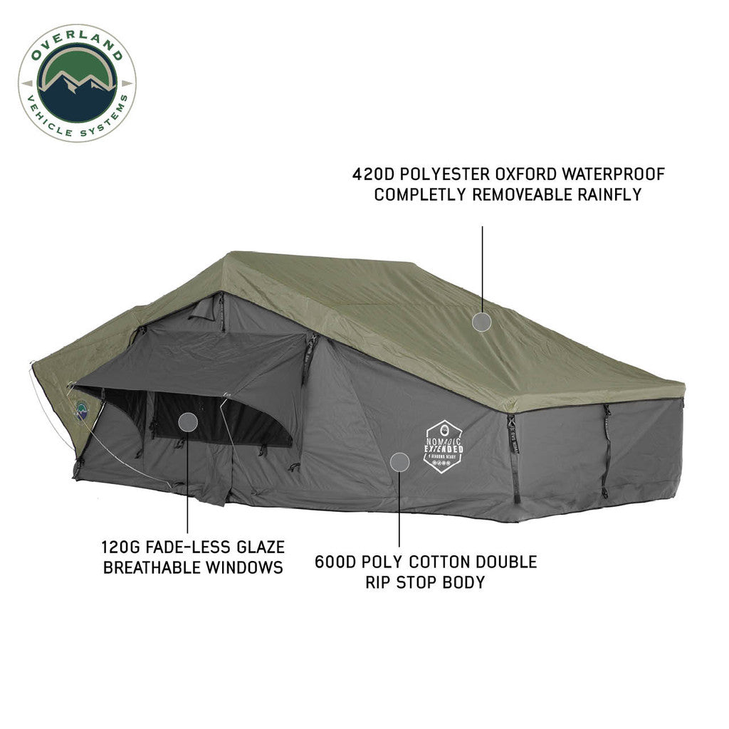 OVERLAND VEHICLE SYSTEMS | Nomadic 3 Extended Roof Top Tent (18339936)