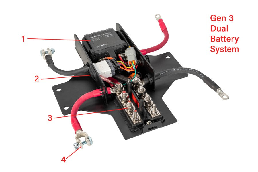 GENESIS OFFROAD | Jeep Wrangler 2018-Current Dual Battery Kit (185-JLDBKG3)