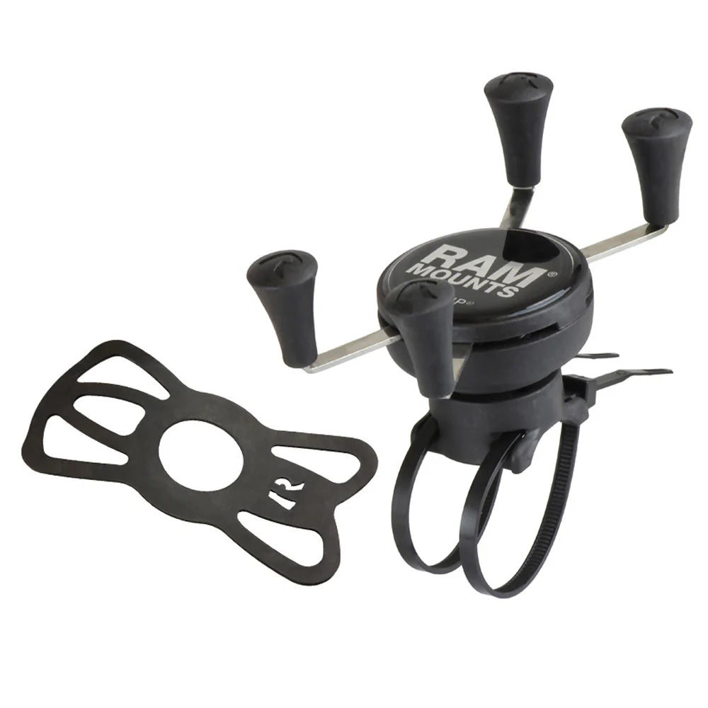 RAM MOUNTS | RAM X-Grip Phone Mount with RAM EZ-On/Off Bicycle Base