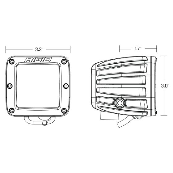 RIGID INDUSTRIES | D-Series Pro SAE Fog Yellow Pair (504816)