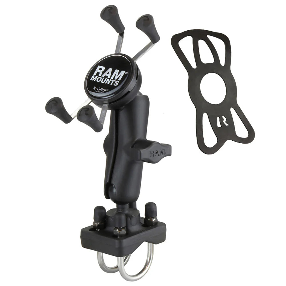 RAM MOUNTS | RAM X-Grip Phone Mount with Double U-Bolt Base