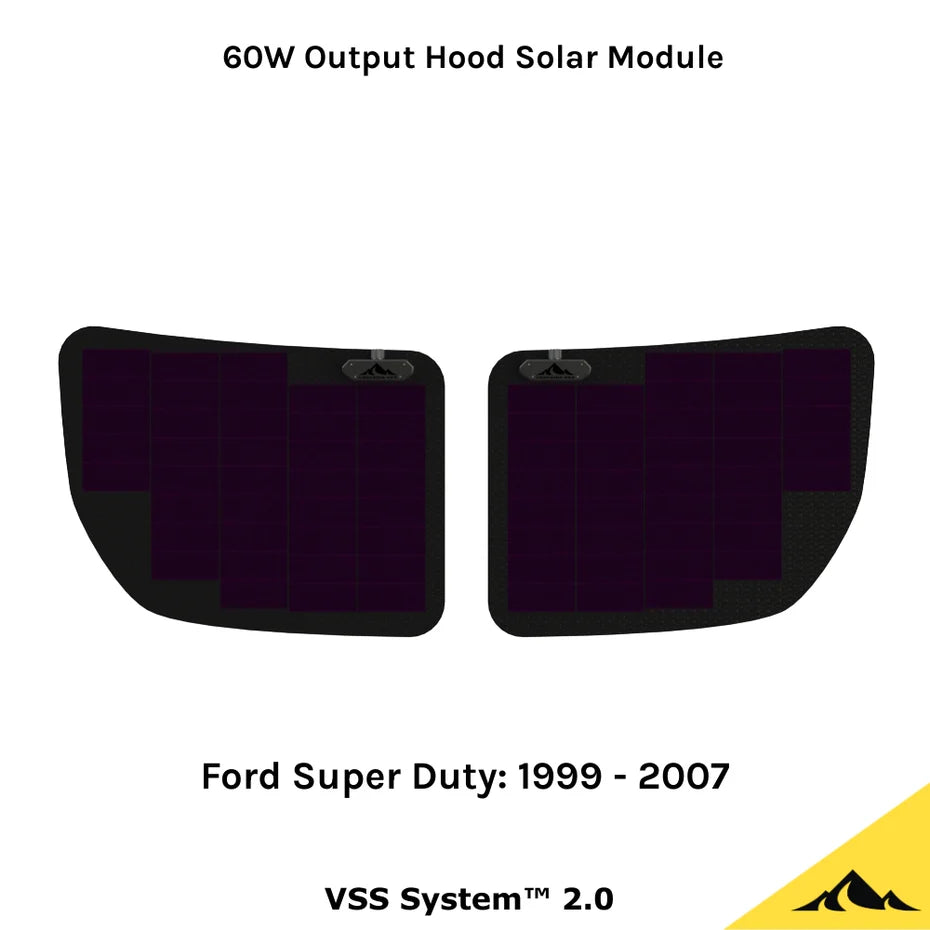 CASCADIA 4X4 | Ford Super Duty (1999-2007) Hood Solar Panel VSS System 2.0