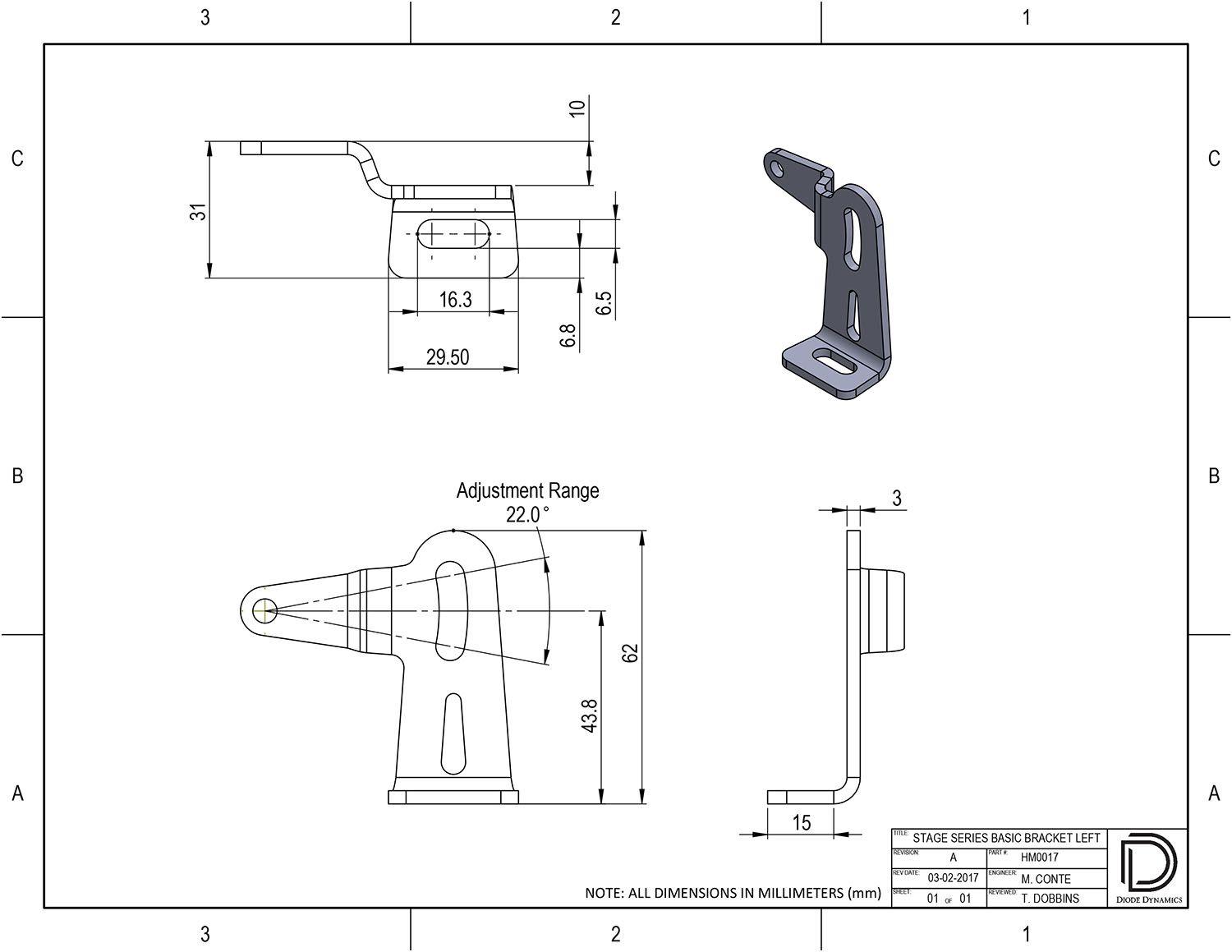 DIODE DYNAMICS | Stage Series Lightbar Universal Bracket Kit (DD6028)