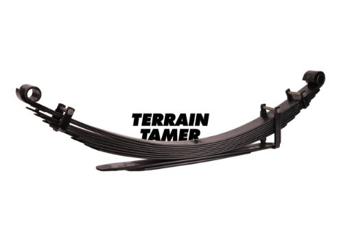 TERRAIN TAMER | Land Cruiser 40 Series BJ43/45/46 & FJ45 & HJ47 From 7/1980 Rear Parabolic Leaf Spring Raised Height 2" 661lb LWB Heavy Duty (TLC006HD)