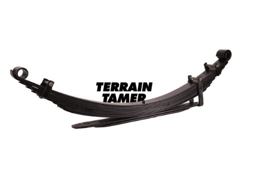 TERRAIN TAMER | Land Cruiser 40 Series BJ43/45/46 & FJ45 & HJ47 From 7/1980 Rear Parabolic Leaf Spring Raised Height 2" 1100lb LWB Extra Heavy Duty (TLC006EHD)