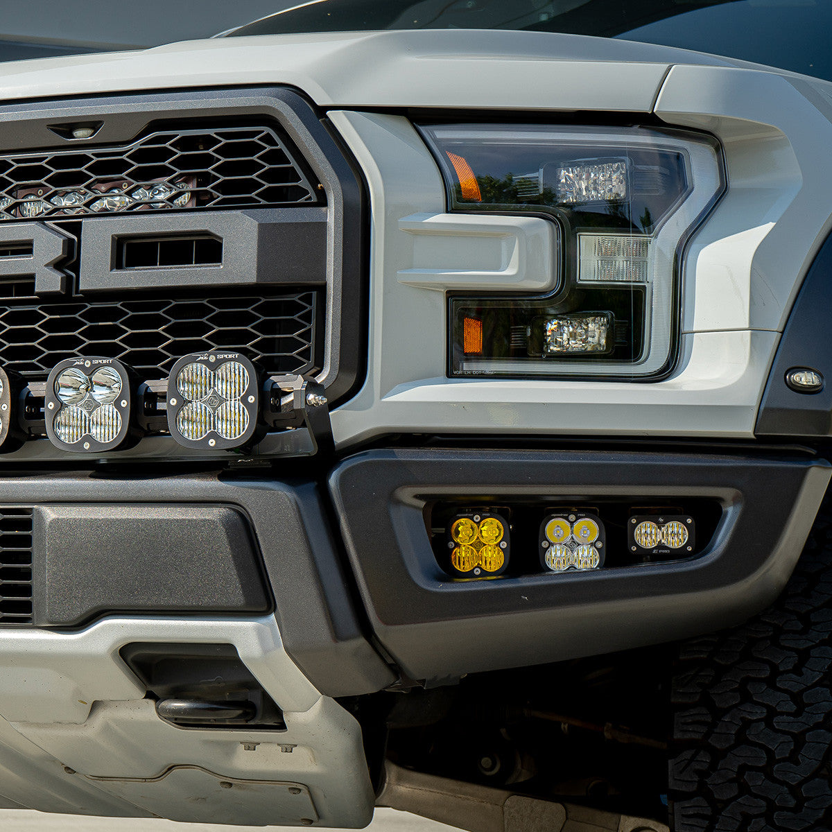 BAJA DESIGNS | Ford F-150 Raptor 2017-2024 Squadron/S2 Sport Fog Pocket Light Kit (447564)