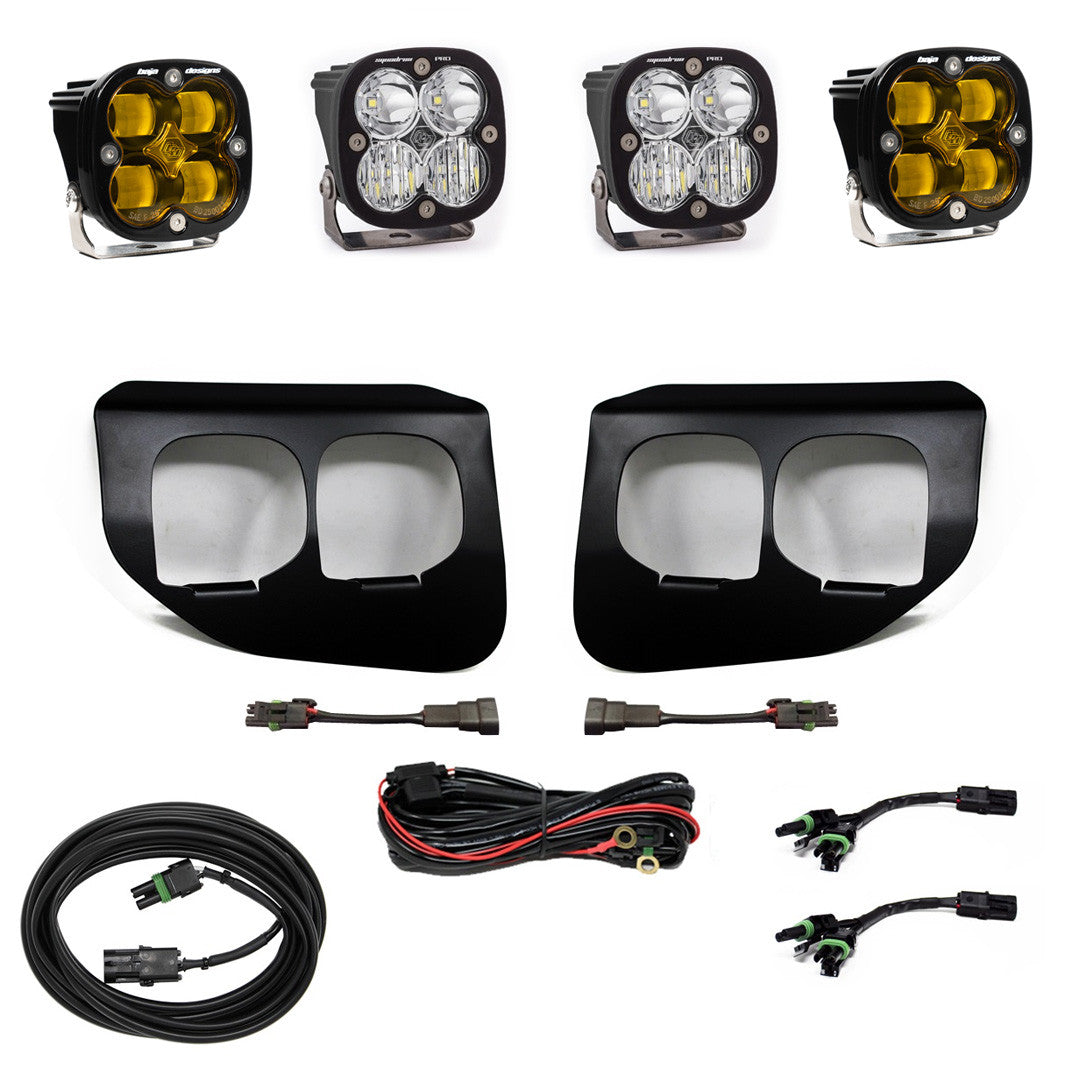 BAJA DESIGNS | Ford F-250 & 350 Super Duty 2020-2022 Squadron SAE/Pro Fog Pocket Light Kit