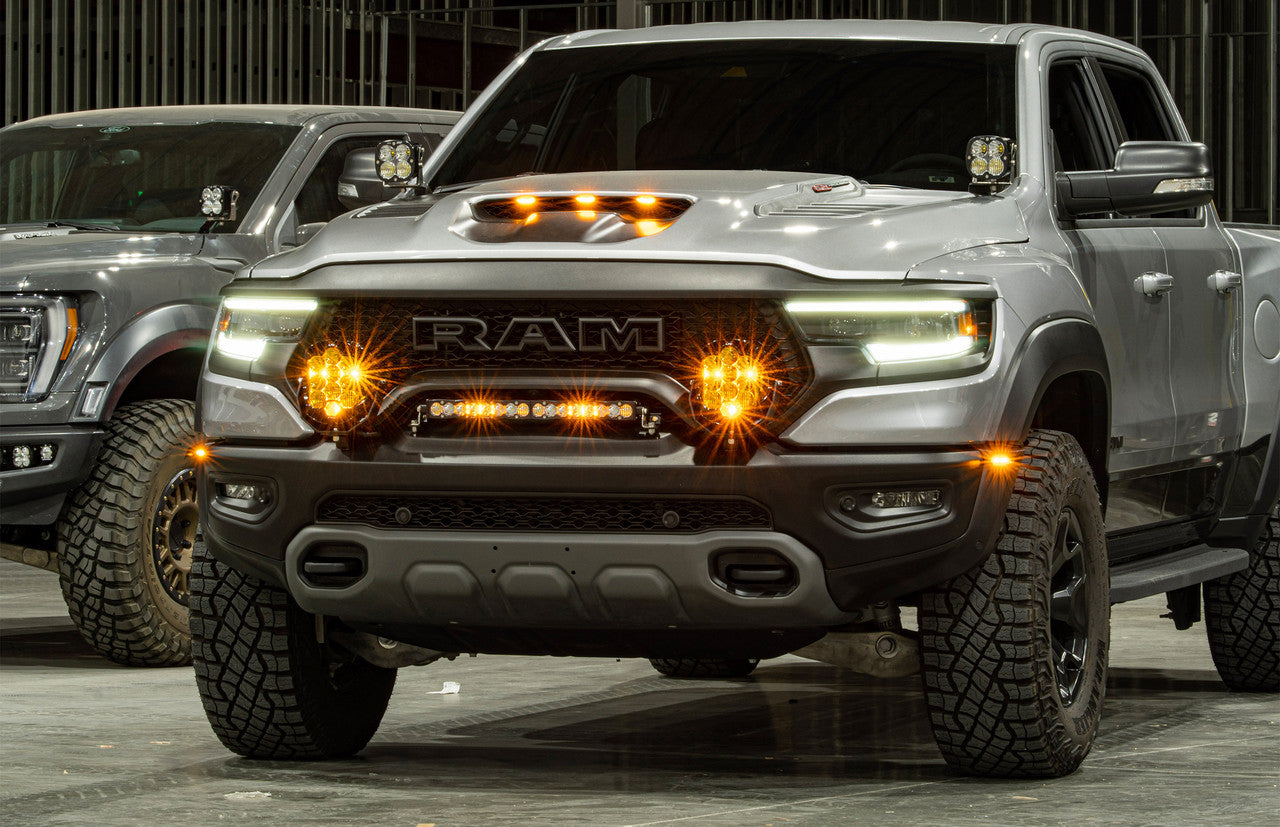 BAJA DESIGNS | RAM 1500 Rebel 2019-2024 & 1500 TRX 2021-2024 LP9 Pro Bumper Light Kit (448044)