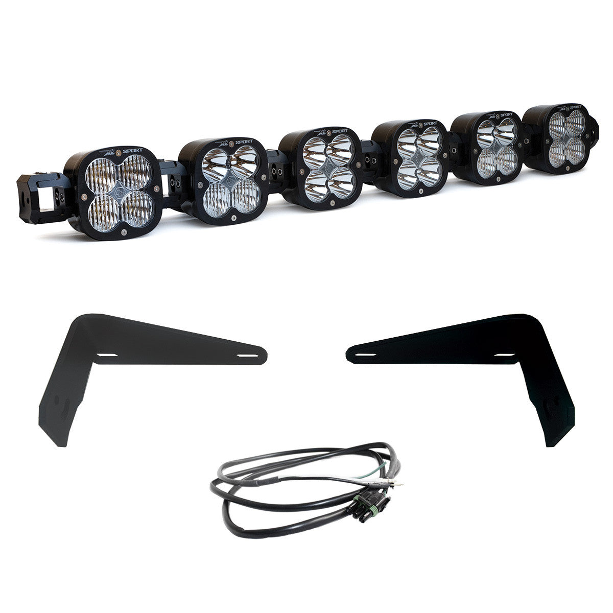 BAJA DESIGNS | Ford Bronco 2021-2024 & Bronco Raptor 2022-2023 6XL Linkable Bumper Light Kit w/ OEM Modular Steel Bumper