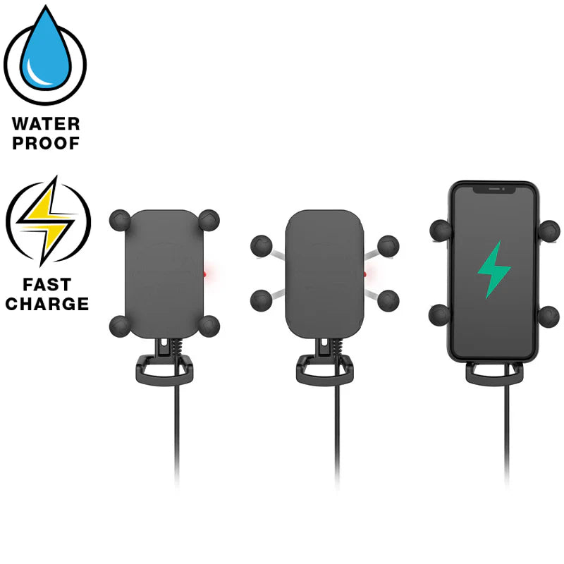 RAM MOUNTS | RAM Tough-Charge with X-Grip 10W Waterproof Wireless Charging Holder