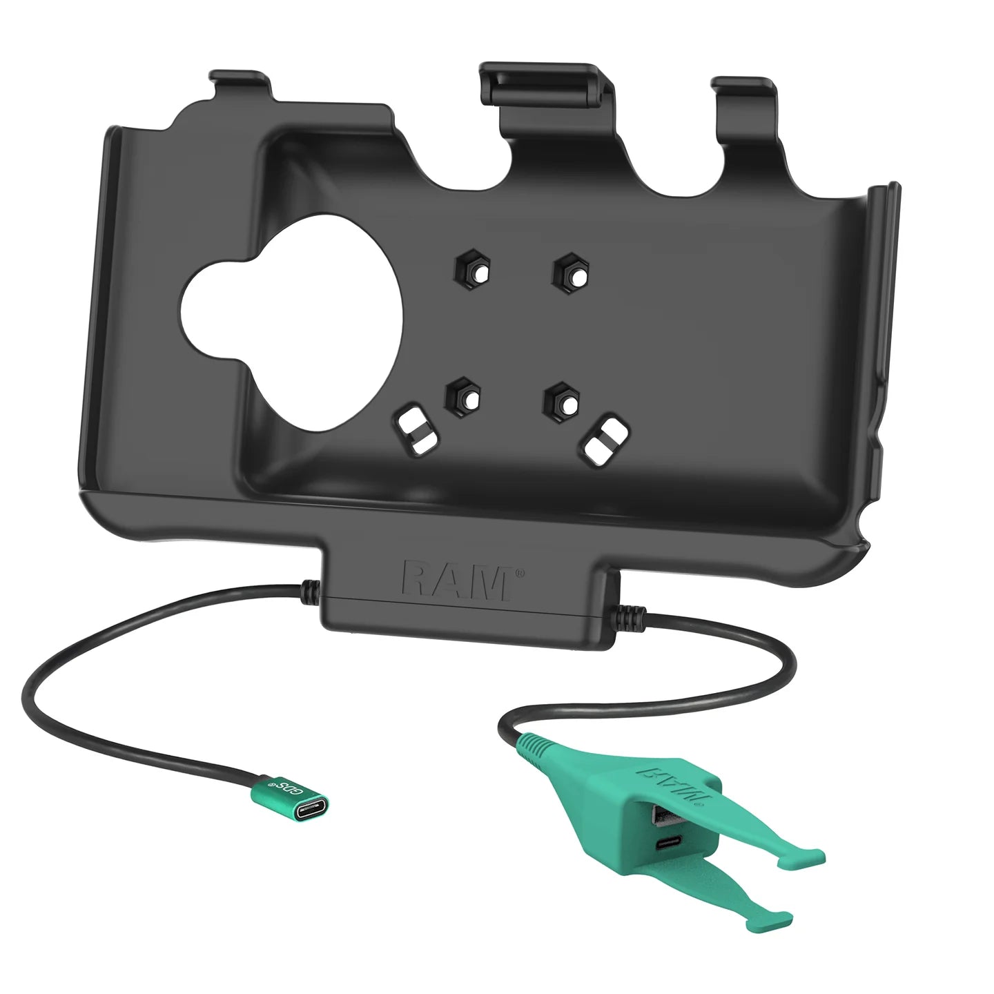 RAM MOUNTS | RAM USB-C Powered Dock + USB-C & USB-A Data for Samsung Tab Active5 & 3