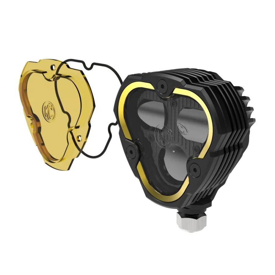 KC HILITES | FLEX ERA 3 Dual Mode SAE Fog LED Light Pod - Single Light Master Kit (1284)