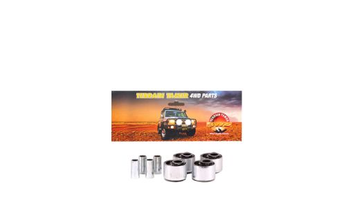 TERRAIN TAMER | Land Cruiser 70 Series HZJ76 & VDJ76 From 1/2007 Front Castor Bushing Kit Correction 2.5 DEG Raised Height 1-2" Synthetic (TSBK0012)